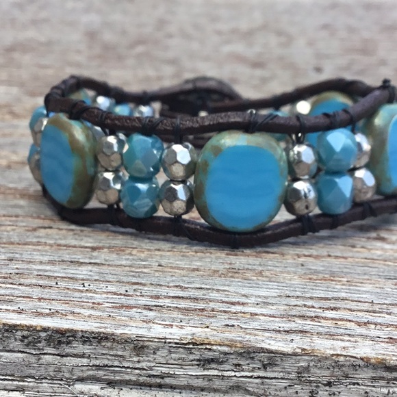 🦋 Shades of Blue Mini Cuff - Picture 2 of 5